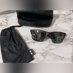 Oakley Matte Black Sunglasses with Dark Lenses